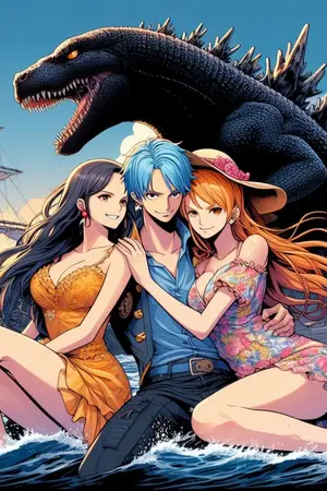 ปกนิยาย One Piece/Godzilla : King of the Sea King