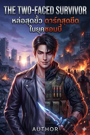 ปกนิยาย The Two-Faced Survivor: หล่อสุดขั้ว ดาร์กสุดขีด ในยุคซอมบี้