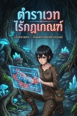 ปกนิยาย ตำราเวทไร้กฎเกณฑ์ (The Unbound Grimoire)