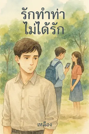 ปกนิยาย รักทำท่าไม่ได้รัก(ตอนยาว)