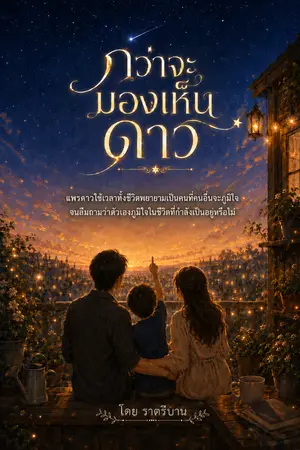 ปกนิยาย กว่าจะมองเห็นดาว