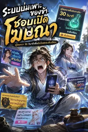 ปกนิยาย ระบบบ่มเพาะของข้าชอบเปิดโฆษณา