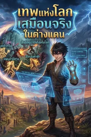 ปกนิยาย เทพแห่งโลกเสมือนจริงในต่างแดน