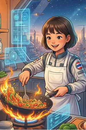 ปกนิยาย ข้ามเวลามาโลกอนาคต