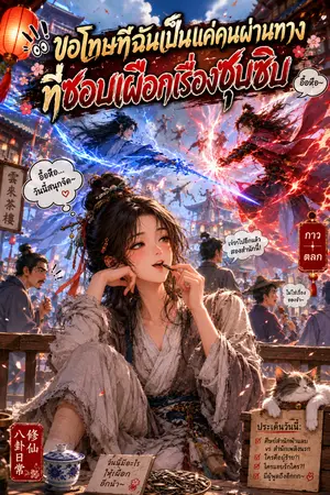 ปกนิยาย ขอโทษทีฉันเป็นแค่คนผ่านทาง ที่ชอบเผือกเรื่องซุบซิบ
