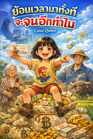 ปกนิยาย ย้อนเวลามาทั้งที จะจนอีกทำไม