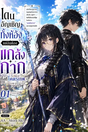 ปกนิยาย โดนอัญเชิญมาทั้งห้อง แต่ฉันต้องแกล้งกากทั้งที่โครตเทพ