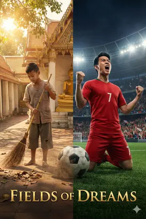 ปกนิยาย The Monk Striker: ฌานลูกหนัง สั่นสะเทือนปีศาจแดง