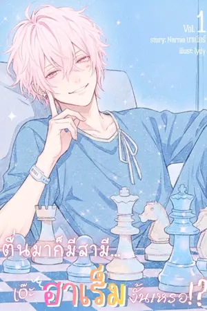 ปกนิยาย ตื่นมาก็มีสามีแล้ว 1234 เอ๊ะ ฮาเร็มเหรอ!?