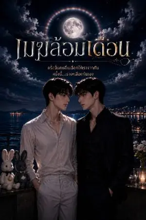 ปกนิยาย เมฆล้อมเดือน
