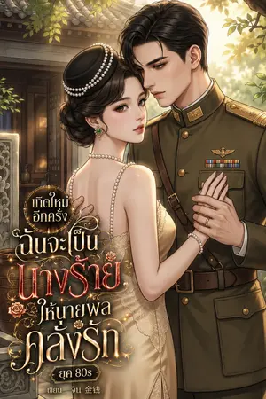 ปกนิยาย เกิดใหม่อีกครั้งฉันจะเป็นนางร้ายให้นายพลคลั่งรัก ยุค80s