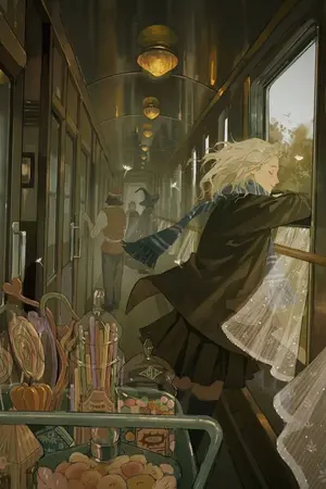 ปกนิยาย Fanfic story LOTM x cover HP ดอกไม้และราตรีที่ส่องสว่าง