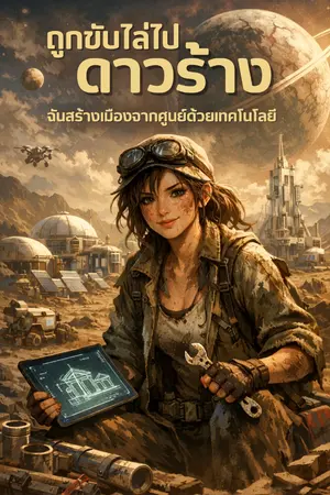 ปกนิยาย ถูกขับไล่ไปดาวร้าง ฉันสร้างเมืองจากศูนย์ด้วยเทคโนโลยี