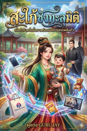 ปกนิยาย สะใภ้ชังทะลุมิติ ข้าไม่แคร์สามี เพราะมีมิติห้างสรรพสินค้า!