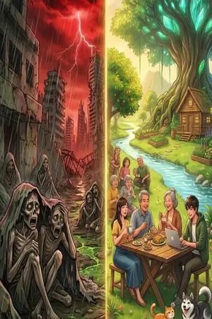 ปกนิยาย มิติวิวัฒนาการวันสิ้นโลก