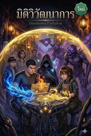 ปกนิยาย มิติวิวัฒนาการวันสิ้นโลก