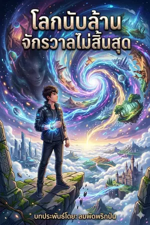 ปกนิยาย โลกนับล้านจักรวาลไม่สิ้นสุด