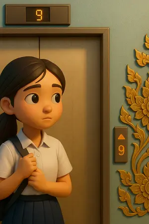 ปกนิยาย ลิฟต์ชั้น 9