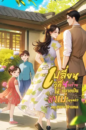 ปกนิยาย เปลี่ยนวิถีนางร้ายให้กลายเป็นตัวแม่ในยุค80