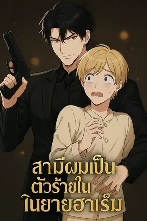 ปกนิยาย สามีผมเป็นตัวร้ายในนิยายฮาเร็ม