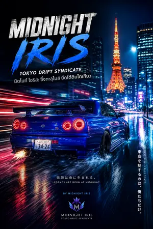 ปกนิยาย Midnight Iris : ซิ่งทะลุไมล์ ยึดใต้ดินโตเกียว