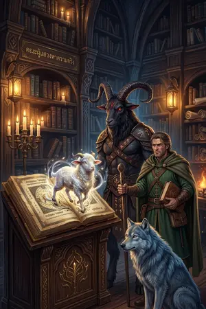 ปกนิยาย ตำนานเทพแกะแห่งหอสมุดเทพ