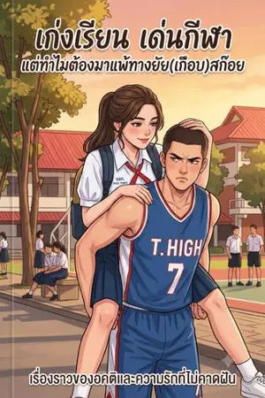ปกนิยาย เก่งเรียน เด่นกีฬา แต่ทำไมต้องมาแพ้ทางยัย(เกือบ)สก๊อย