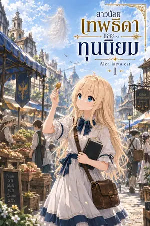 ปกนิยาย สาวน้อย เทพธิดา และทุนนิยม
