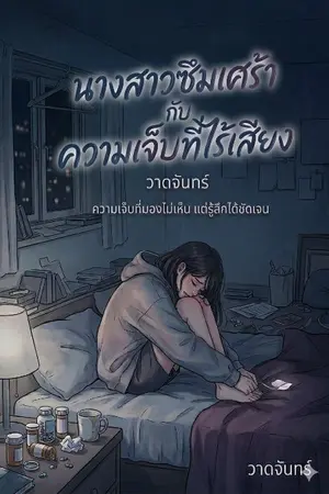 ปกนิยาย นางสาวซึมเศร้า กับ ความเจ็บที่ไร้เสียง