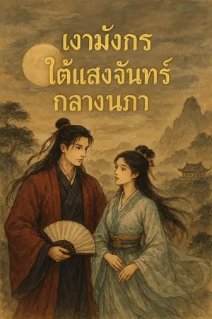 ปกนิยาย เงามังกรใต้แสงจันทร์กลางนภา