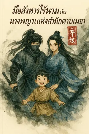 ปกนิยาย มือสังหารไร้นามกับนางพญาแห่งสำนักดาบเมฆา