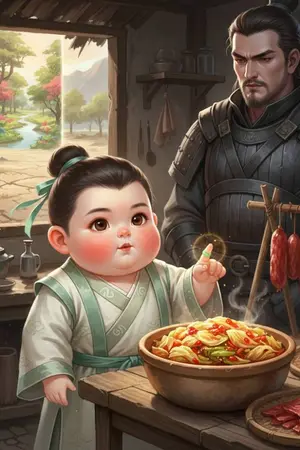 ปกนิยาย เกิดใหม่เป็นองค์ชายหกตัวจ้ำม่ำ พร้อมมิติวิเศษในยุคข้าวยากหมากแพง