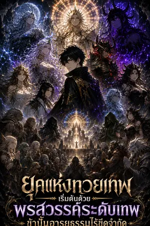 ปกนิยาย ยุคแห่งทวยเทพ เริ่มต้นด้วยพรสวรรค์ระดับเทพ ข้าปั้นอารยธรรมไร้ขีดจำกัด