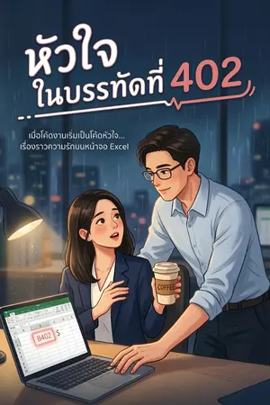 ปกนิยาย หัวใจในบรรทัดที่ 402