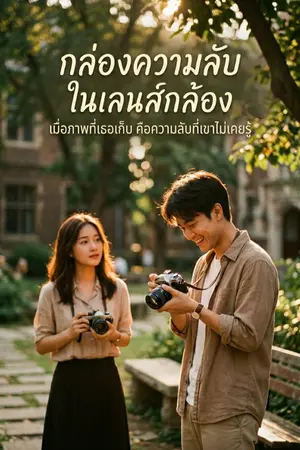ปกนิยาย ​กล่องความลับในเลนส์กล้อง