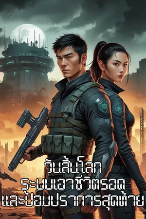 ปกนิยาย “วันสิ้นโลก: ระบบเอาชีวิตรอดและป้อมปราการสุดท้าย” (Apocalypse: Survival System and the Last Fortress)