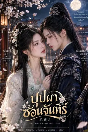 ปกนิยาย บุปผา​ ซ่อนจันทร์​