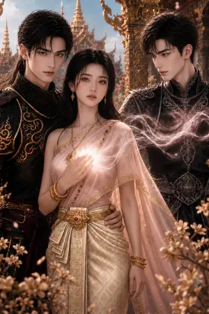 ปกนิยาย พิกุลเพลิง (พีเรียดยุคสุโขทัย)