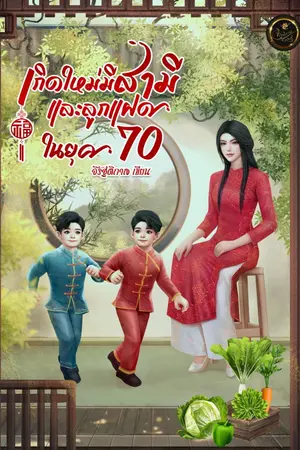 ปกนิยาย เกิดใหม่มีสามีและลูกแฝดในยุค 70