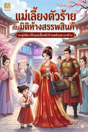 ปกนิยาย ทะลุมิติมาเป็นแม่เลี้ยงใจร้ายพร้อมห้างสรรพสินค้า