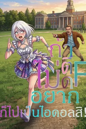 ปกนิยาย ถ้าไม่อยากติด F ก็ไปเป็นไอดอลสิ!!!