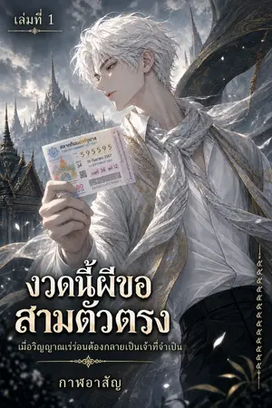 ปกนิยาย งวดนี้ผีขอสามตัวตรง