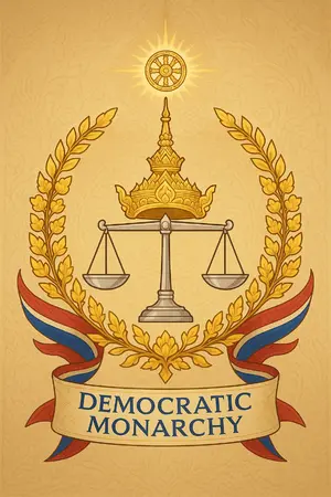 ปกนิยาย ประชาธิปกษัตริย์: ตำนานโลกที่ไม่มีในประวัติศาสตร์