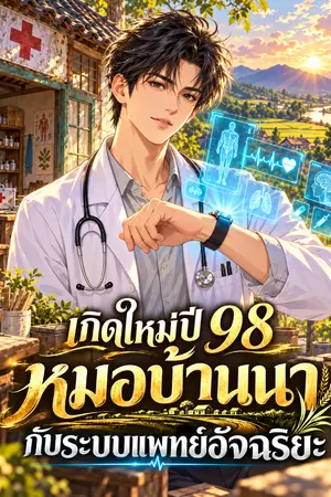 ปกนิยาย เกิดใหม่ปี 98 หมอบ้านนากับระบบแพทย์อัจฉริยะ