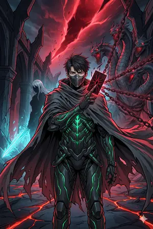 ปกนิยาย The Dark Card Monarch "ราชันย์การ์ดทมิฬ: การ์ดกลืนกินบรรพกาล"