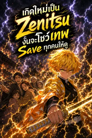 ปกนิยาย เกิดใหม่เป็น Zenitsu งั้นจะโชว์เทพ Save ทุกคนให้ดู