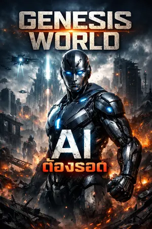 ปกนิยาย Genesis World : AI ต้องรอด