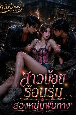 ปกนิยาย สาวน้อยร้อนรุ่มสองหนุ่มพันทาง