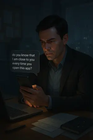 ปกนิยาย รอยลับในแอปพิเคชั่น