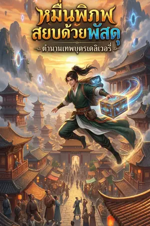 ปกนิยาย หมื่นพิภพสยบด้วยพัสดุ ตำนานเทพบุตรเดลิเวอรี่
